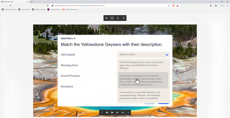 Assessments in Captivate Assessments in Captivate