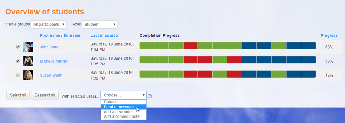 Completion Progress Completion Progress plugin for Moodle