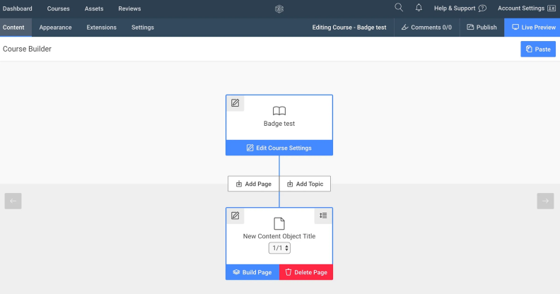 Creating a course with Evolve Creating a course with Evolve