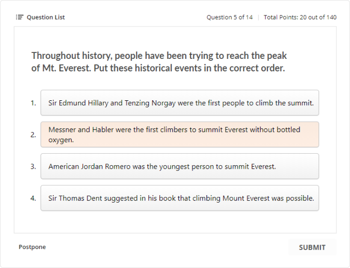 Sequence question Sequence question in iSpring Suite