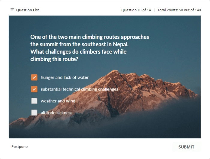 Multiple response question Multiple response question in iSpring Suite