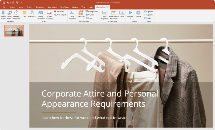 Course title slide Course title template