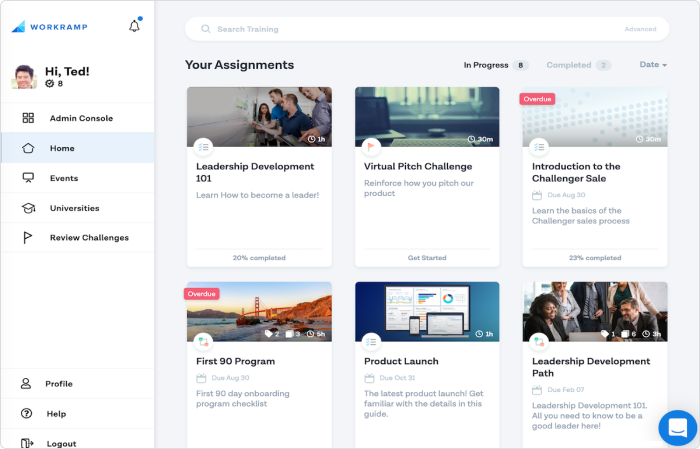 Workramp Workramp: A sales-oriented enterprise training platform