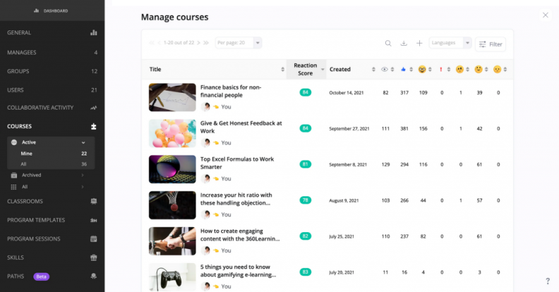 360Learning LMS 360Learning: A collaborative enterprise learning management system