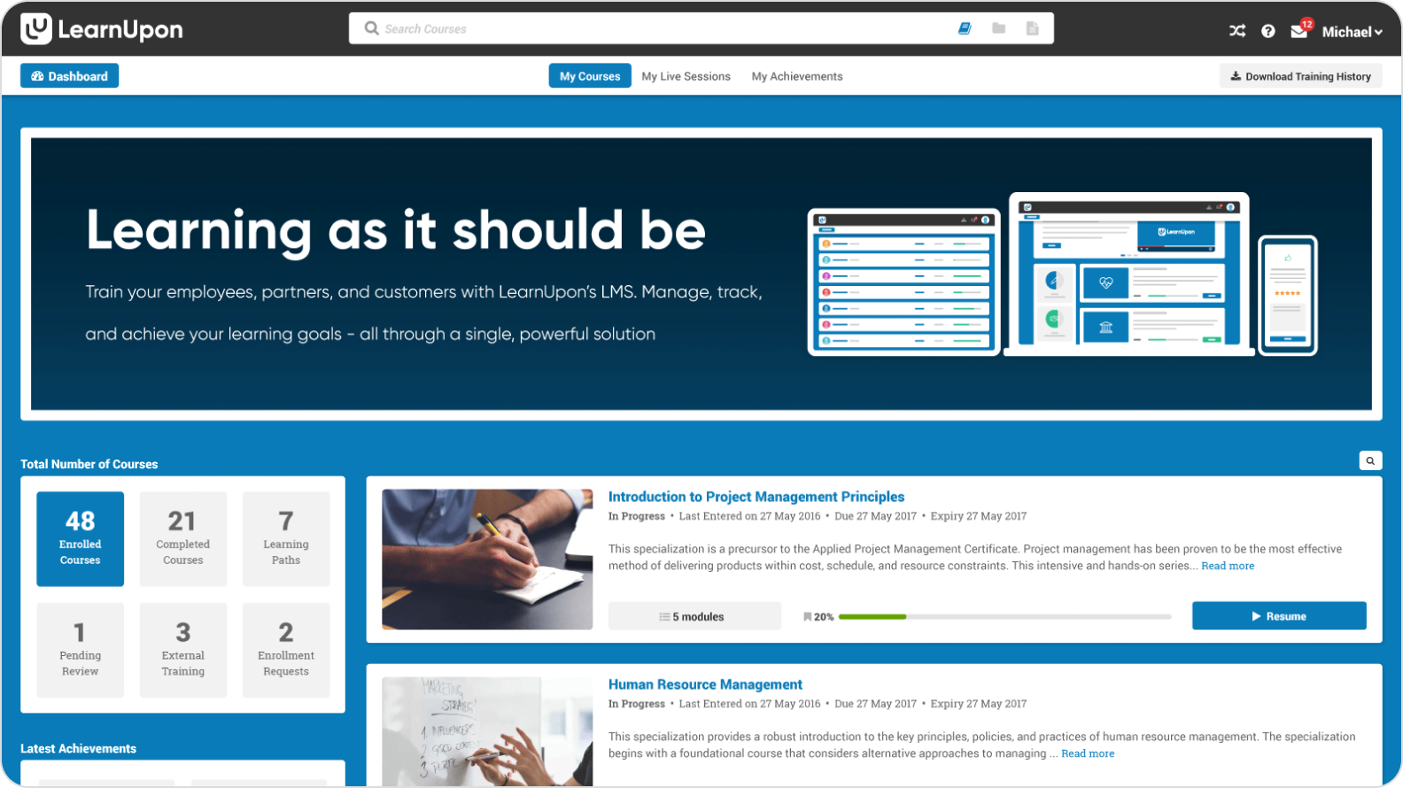 LearnUpon LMS LearnUpon: Flexible enterprise training management system